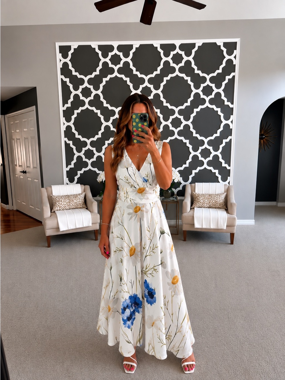 Gorgeous Amazon Pretty Garden Maxi Summer Dress Like New without Tags